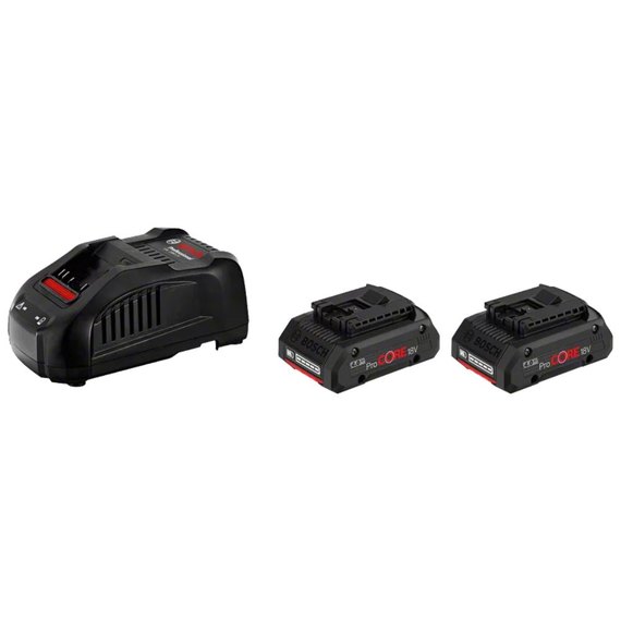 Набор Bosch Professional 2 аккумулятора ProCore 18 V 4.0 Ah, зарядное устройство GAL1880 CV (1600A016GF)