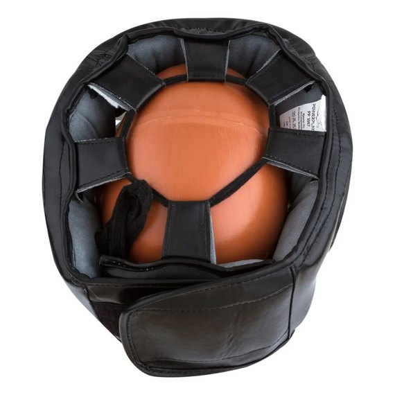 Боксерський шлем PowerPlay 3067 с бампером PU + Amara черный M (PP_3067_M_Black)