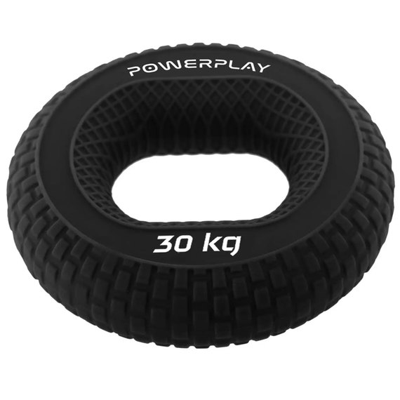 Эспандер кистевой силиконовый PowerPlay PP-4333 Hand Grip Hard 30 кг Черный (PP_4333_Black_30kg), Нагрузка: 30 кг, изображение 2