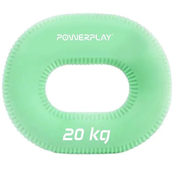 Эспандер кистевой силиконовый PowerPlay PP-4336 Hand Grip Medium 20 кг Зеленый (PP_4336_Green_20kg)