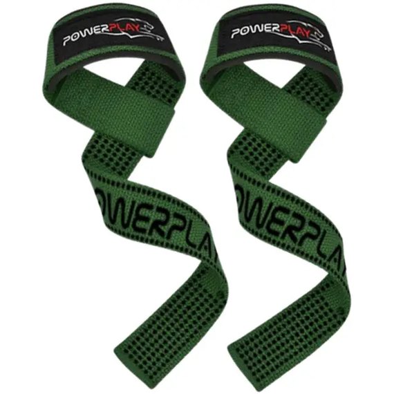 Лямки для тяги PowerPlay 7064 Lifting Gym Straps Зеленые (PP_7064_Green)