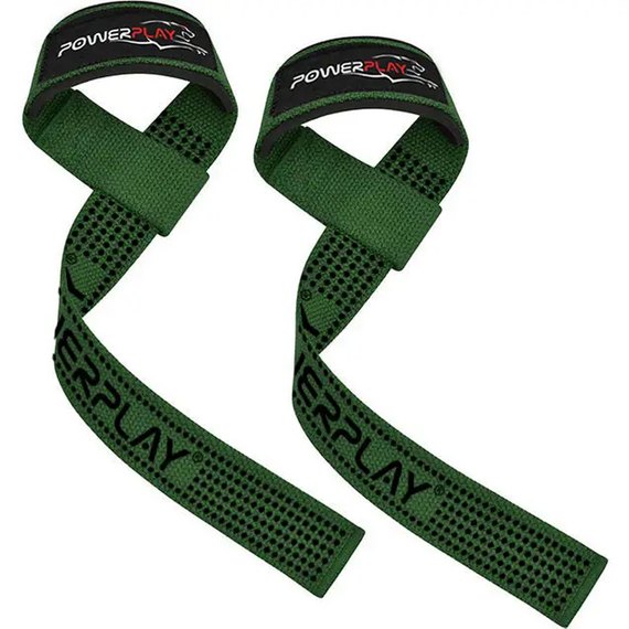 Лямки для тяги PowerPlay 7064 Lifting Gym Straps Зеленые (PP_7064_Green), изображение 2