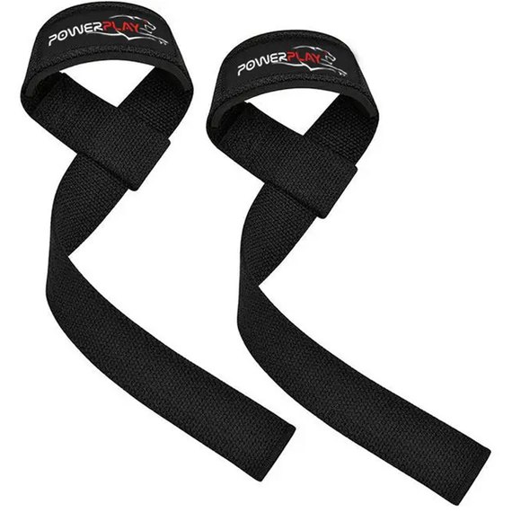 Лямки для тяги PowerPlay 7065 Classic Lifting Gym Straps Черные (PP_7065_Black), изображение 2