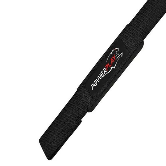 Лямки для тяги PowerPlay 7065 Classic Lifting Gym Straps Черные (PP_7065_Black), изображение 4