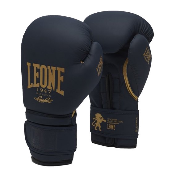 Боксерские перчатки Leone Mono Blue 12 ун. (3088_500118), Вес: 12 унций