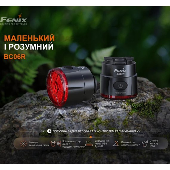 Велофара задня Fenix ​​BC06R, зображення 8