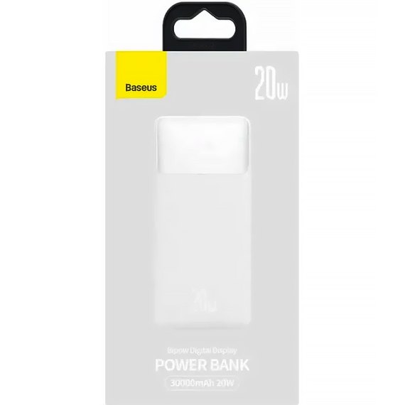 Повербанк Baseus Bipow 20000 mAh 20W White (PPBD20K), Цвет : White, изображение 5