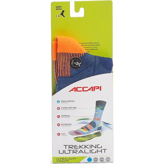 Термоноски Accapi Trekking Ultralight, Navy/Orange, 45-47 (ACC H0824.941-IV), изображение 4