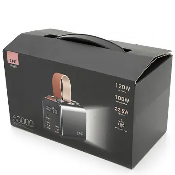 Повербанк Voltronic KP KG-600 PD120W 60000 mAh Type-C Silver, зображення 4