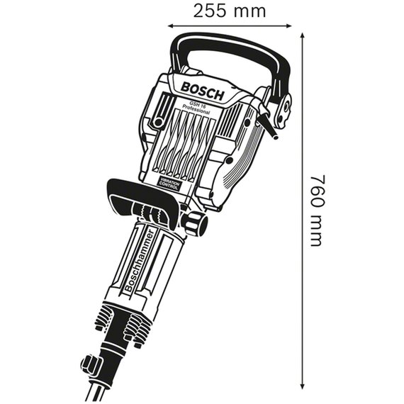 Відбійний молоток Bosch Professional GSH 16-30 (0611335100), зображення 4