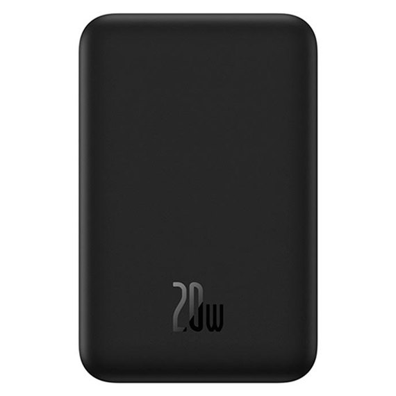 Повербанк Baseus Magnetic Mini Wireless Fast Charge 10000 mAh 20W Black (PPCX070001), Ёмкость: 10 000 mAh, Цвет : Black, Мощность : 20 Вт