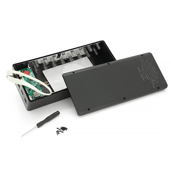 Повербанк Voltronic CX16-PD-QI на 16 акумуляторів 18650 22.5W Black, зображення 4