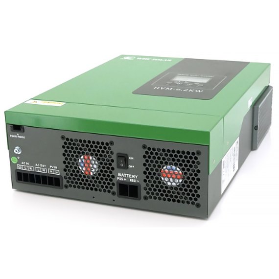 Гибридный инвертор WHC HVM-6.2KW ,6200W, 48V, ток заряда 0-120A, 60-500V, MPPT (120А, 500 Vdc), изображение 4