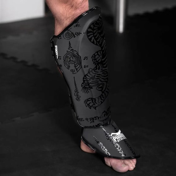 Защита голени и стопы Phantom Muay Thai Black S/M (PHSG2498-SM), изображение 4