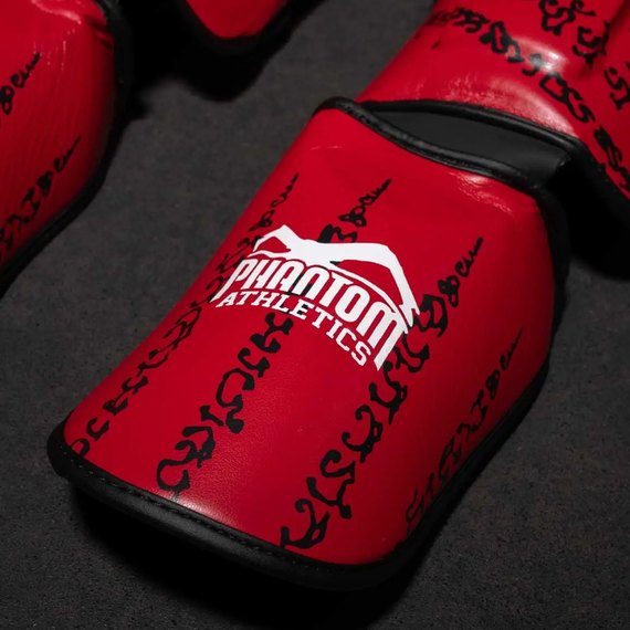 Защита голени и стопы Phantom Muay Thai Red L/XL (PHSG2678-LXL), изображение 4