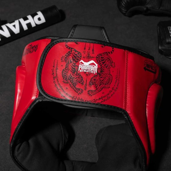 Боксерский шлем Phantom Muay Thai Full Face Red (PHHG2682), изображение 5