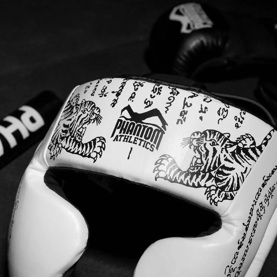 Боксерский шлем Phantom Muay Thai Full Face White (PHHG2680), изображение 3