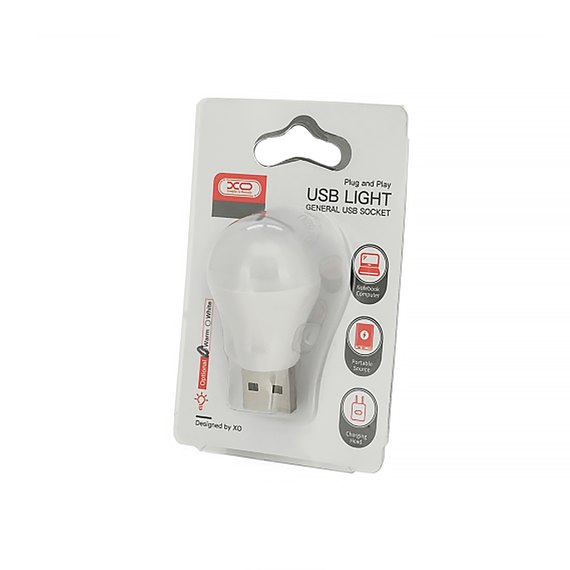 Ліхтар-лампа XO 1W USB холодне світло (XO-Y1W), Колір світлодіода: Білий холодний, зображення 3