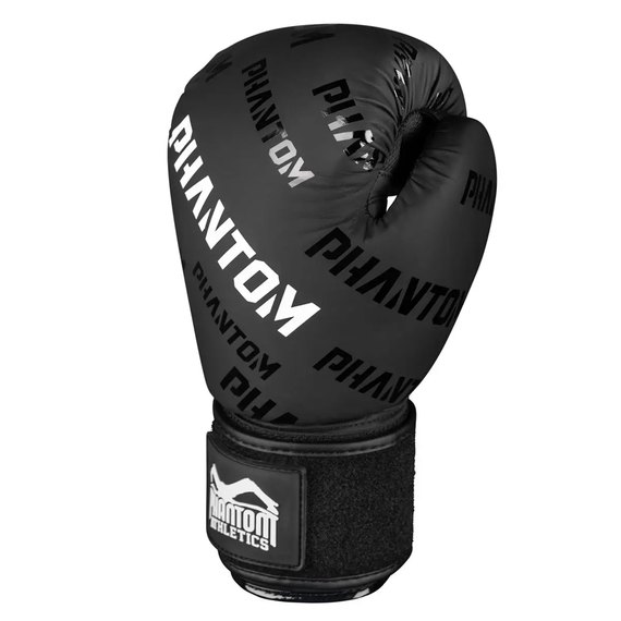 Боксерские перчатки Phantom APEX Velcro Black 12 унций (PHBG2368-12), изображение 2