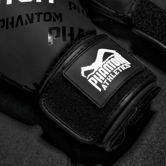 Боксерские перчатки Phantom APEX Velcro Black 12 унций (PHBG2368-12), изображение 5