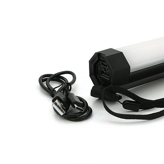 Кемпинговая лампа LUXCEO 6W 4000mAh белый/черный (P200RGB), изображение 2