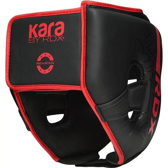Боксерський шолом RDX F6 KARA Matte Red L (HGR-F6MR-L), Розмір: L, Колір: Matte Red, зображення 4