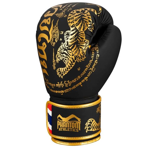 Боксерские перчатки Phantom Muay Thai Black Gold 10 унций (PHBG2938-10), изображение 2