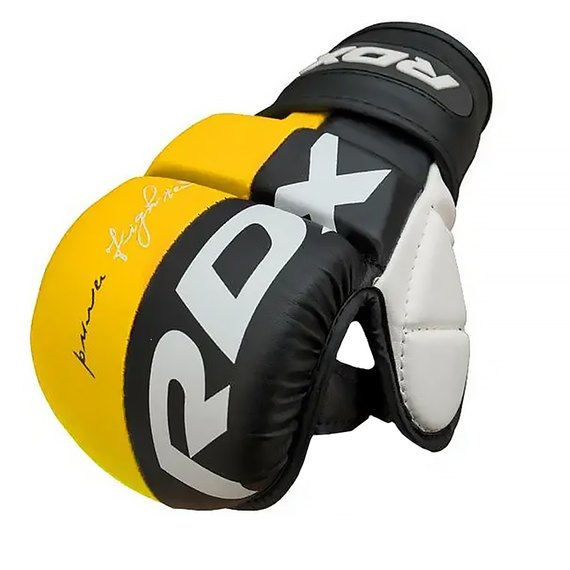 Перчатки для ММА RDX T6 Plus Rex Yellow XL (GGR-T6Y-XL+), Размер: XL, Цвет: Чёрный/Жёлтый