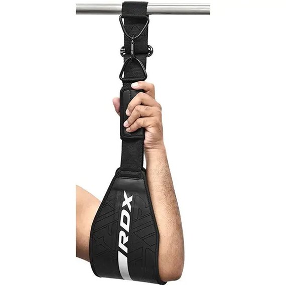 Петли подвесные (петли Береша) RDX F6 KARA Gym Workout Abs Straps Black/White (GAC-F6MW), изображение 4