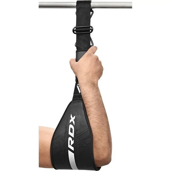 Петли подвесные (петли Береша) RDX F6 KARA Gym Workout Abs Straps Black/White (GAC-F6MW), изображение 5