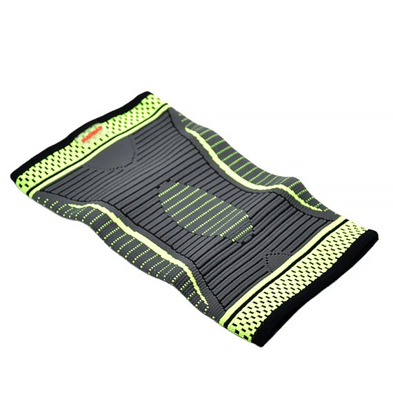 Компресійний наколінник MadMax MFA-284 3D Compressive knee support Dark grey/Neon green S (MFA-284_S), Розмір: S, зображення 2