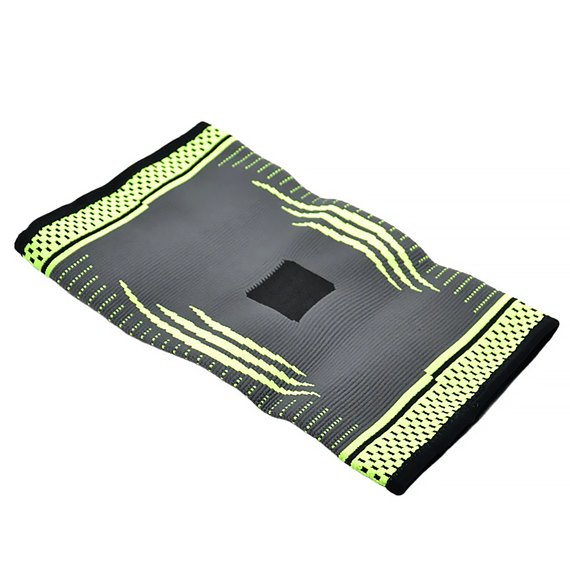 Компресійний наколінник MadMax MFA-284 3D Compressive knee support Dark grey/Neon green S (MFA-284_S), Розмір: S, зображення 3