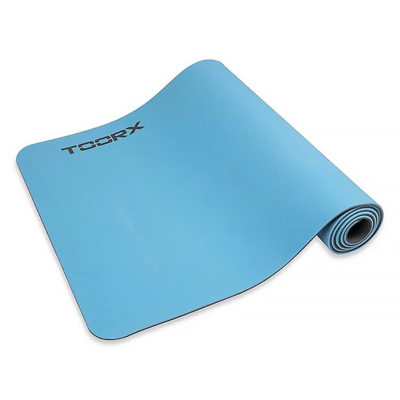 Коврик для йоги и фитнеса Toorx Yoga Professional TPE 183х60х0,6 см Azzurro/Antracite (MAT-183) 931141, изображение 3