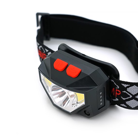 Налобный фонарь Voltronic 3W 100 люмен черный (XPG), изображение 2