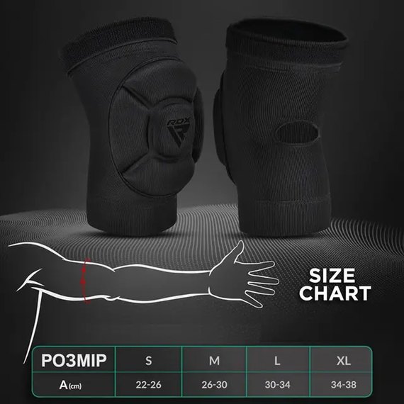 Налокотники спортивные RDX Hosiery Elbow Foam Red/White S (HYP-ERW-S), Размер: S, Цвет: Красный, изображение 6