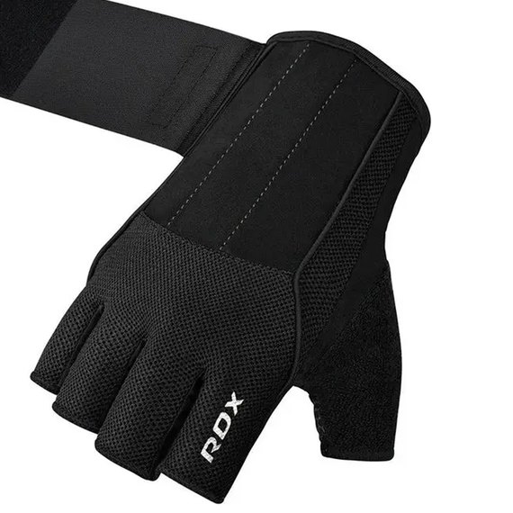 Рукавички для залу RDX W3 Black with EVA Padding L (WGS-W3B-L+), Розмір: L, Колір: Чорний, зображення 4