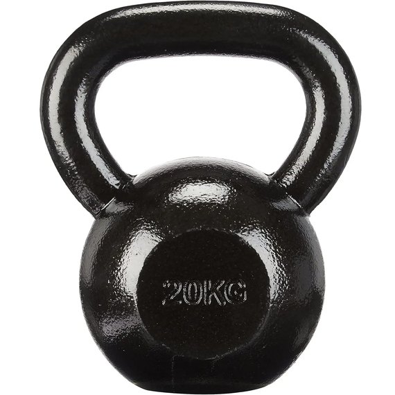 Гиря Toorx чавунна 20 кг з гумовою підставкою Black (KGV-20) 931122, Вага: 20 кг