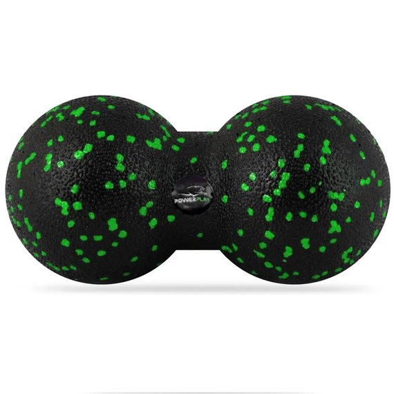 Массажный набор PowerPlay PP_4094 EPP Set 4 in 1 Green (PP_4094_Green), Резинка с уровнем сопротивления: 5.5 кг, Цвет массажёра : Чёрно-зелёный, изображение 3