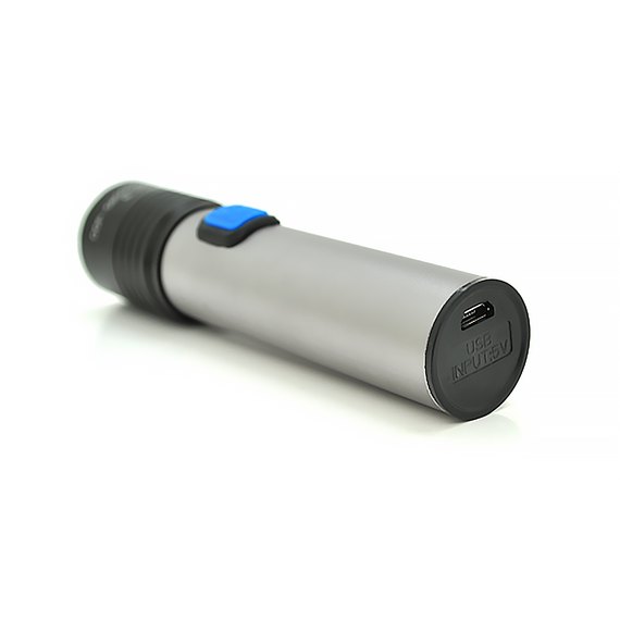 Фонарь ручной Flashlliight 10W 500 люмен черный/стальной (BL-K31-XML-T), изображение 2