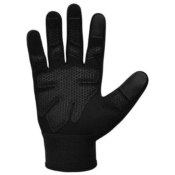 Перчатки для зала RDX W1 Full Finger Plus Grey S (WGA-W1FG-S+), Размер: S, Цвет: Чёрный/Серый, изображение 3