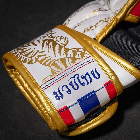Перчатки для ММА Phantom Muay Thai White Gold S/M (PHMMAG2706-SM), Размер: S/M, Цвет: Белый/Золотой, изображение 5