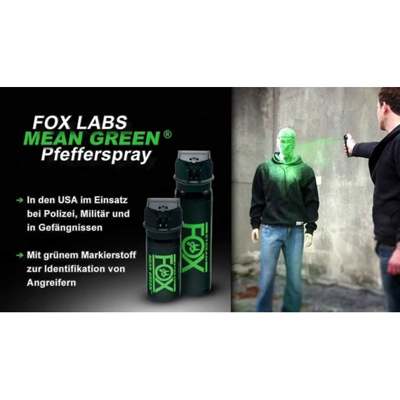 Газовый баллончик Fox Labs Mean Green (59 мл) аэрозольный