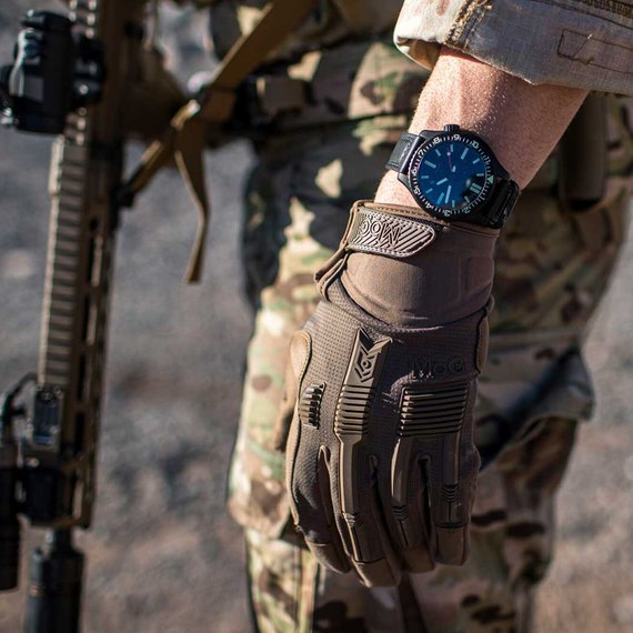 Тактические перчатки MOG Target High Abrasion Ergoshoeld S coyote brown (148110C07), изображение 2