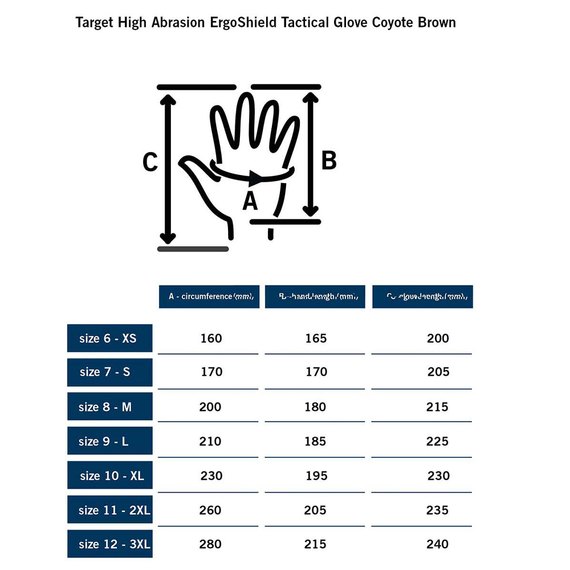 Тактические перчатки MOG Target High Abrasion Ergoshoeld S coyote brown (148110C07), изображение 3