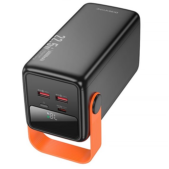 Повербанк Borofone Magnifico BJ66B 60000 mAh 22.5W Black (6941991115165), изображение 5