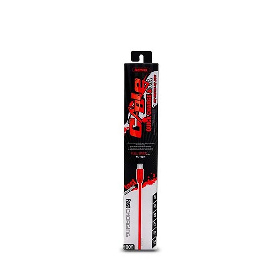 Кабель Remax Micro USB Full Speed RC-001m 1m Red (000000908), Цвет: Red, Длина: 1 м, изображение 2