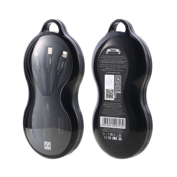 Кабель Remax Combo Micro USB + Lightning + Type-C Remax Kerolla RC-094th Black (000002508), изображение 2