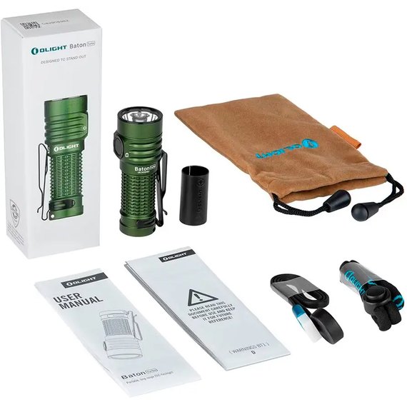 Ліхтар ручний Olight Baton Turbo OD Green (0.0000.0948), зображення 6