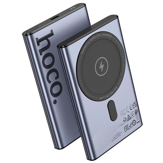 Повербанк HOCO Bird Q32 5000 mAh 20W Metal Grey (6942007634076), изображение 2
