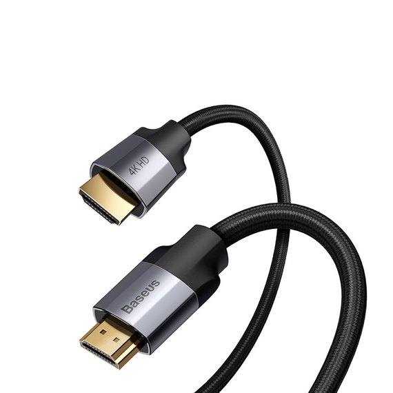 Кабель Baseus HDMI Enjoyment Series 4khd Male To 4khd Male 3m, 4K Black (CAKSX-D0G), Довжина: 3 м, зображення 2